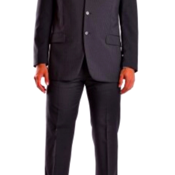 Men's Burberry Black Blazer And Trousers Suit Set